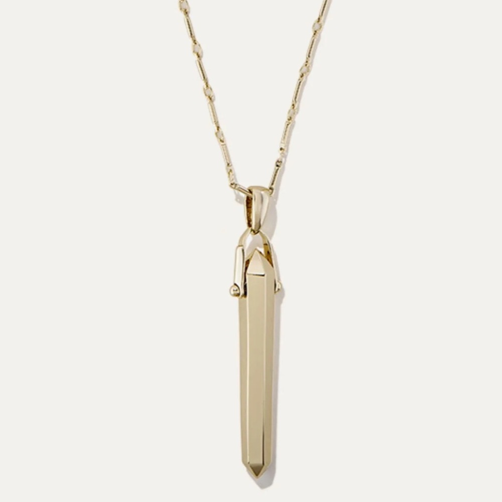 Stella & Dot - Rebel Pendant Necklace in Gold - EUC